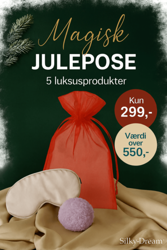 Magisk Julepose - Kun Julemanden ved, hvad du får…Du får 5 nøje udvalgte produkter - som passer til hoved, hænder og fødder. Altsammen luksus produkter til vinterens strabadser. Kun Dk 299,- Værdi over 550,-