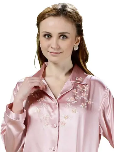 Silk pajama light pink 16mm 100% silk