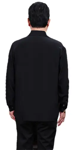 Silke skjorte 100% silke, sort