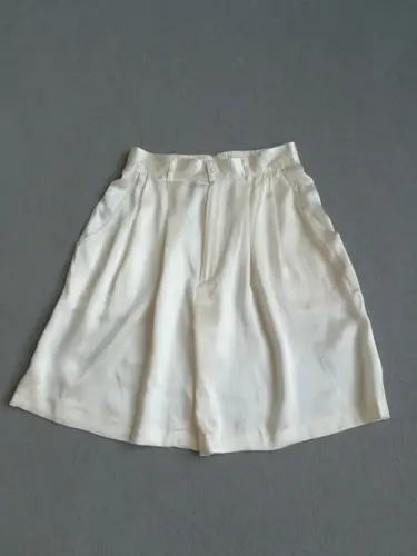 Silk satin shorts 100% silk