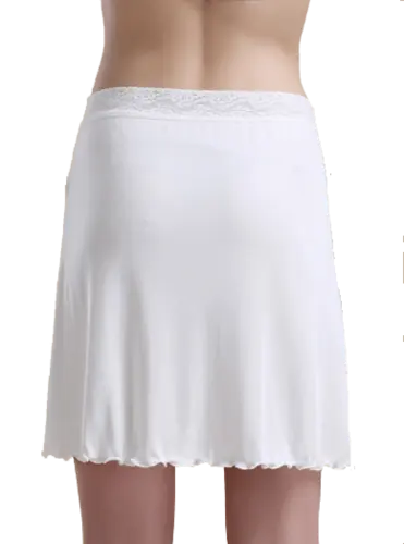 Silk Skirt 100% Silk, White