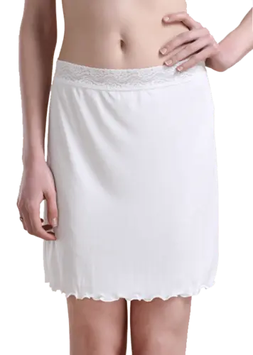Silk Skirt 100% Silk, White