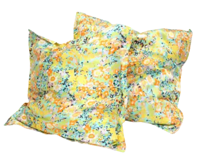 Silk pillowcases with flowers in beautiful pastel colors, 19moms 100% mulberry silk