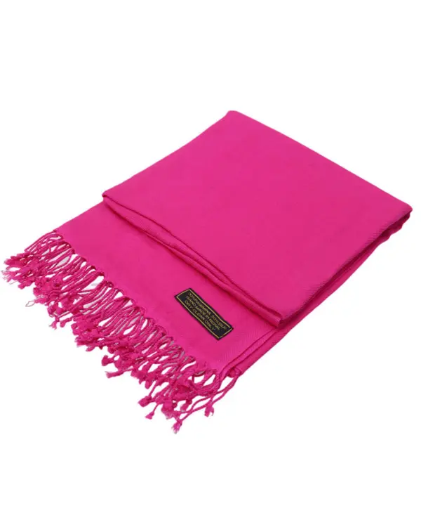 Pashmina tørklæde 70% cashmere-30% silke pink