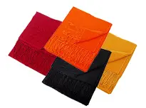 Pashmina tørklæde 70% cashmere-30% silke flere farver