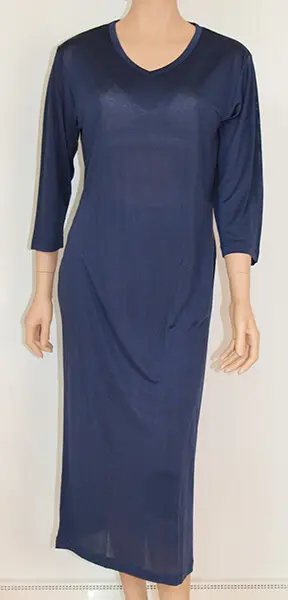 Silk jersey nightgown, 100% silk