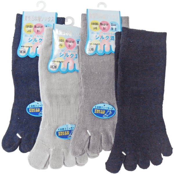 Silke Fivefinger Tåstrømper