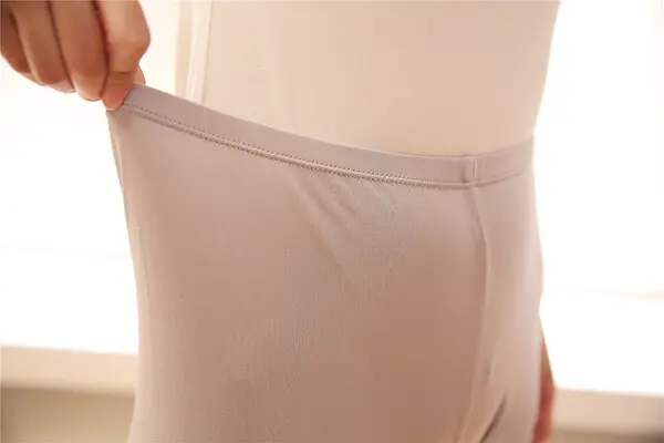 Silk leggings grey, 100% silk