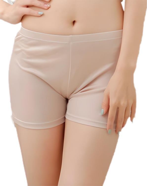 Silke boxershorts 100% mulberry silke, farve beige