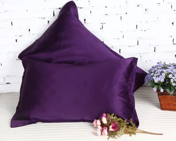 Silk pillowcase 100% silk, 19momme purple