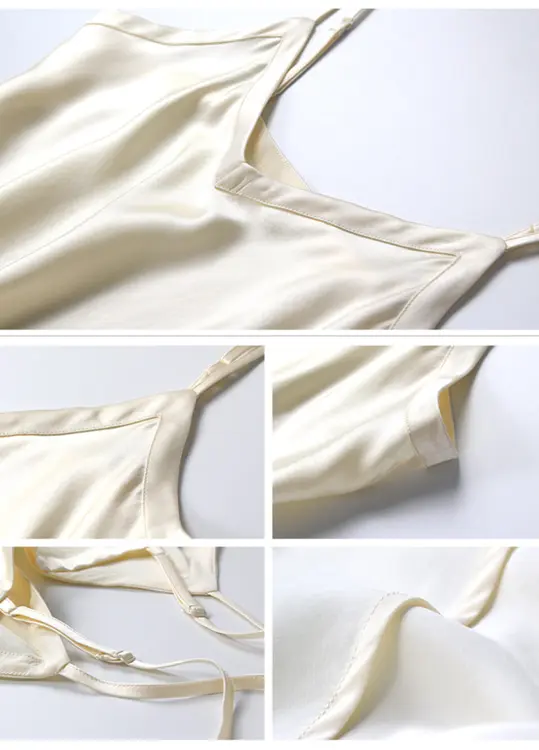 Silke Satin Underkjole, 100% silke