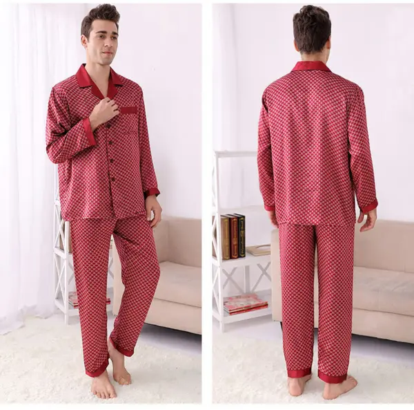Silk Pajamas Red, high grade 19momme Silk, 100% Silk
