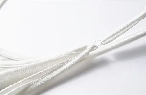 Hvid Lang underkjole silke, 100% silke jersey
