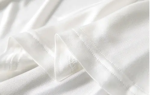 Hvid Lang underkjole silke, 100% silke jersey