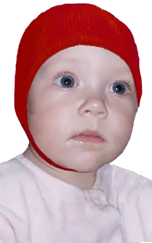 Seide Baby-Mütze aus 100% Seide gestrickt