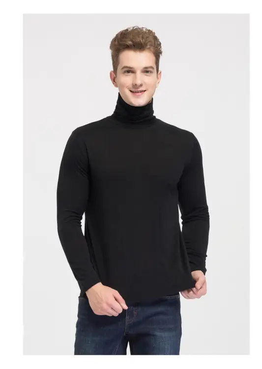 Turtleneck blouse, without cuffs
Fantastic quality 90% silk and 10% cashmere