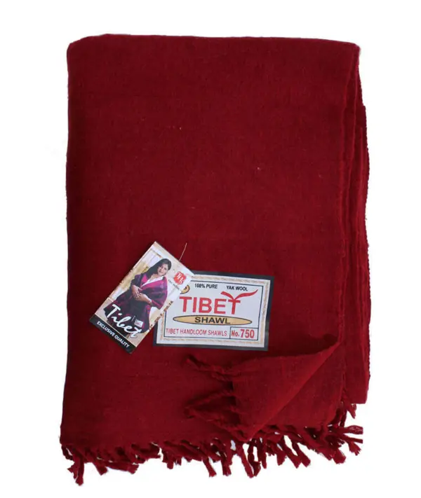 Tibet Monk Wool Plaid 111 X 229 cm