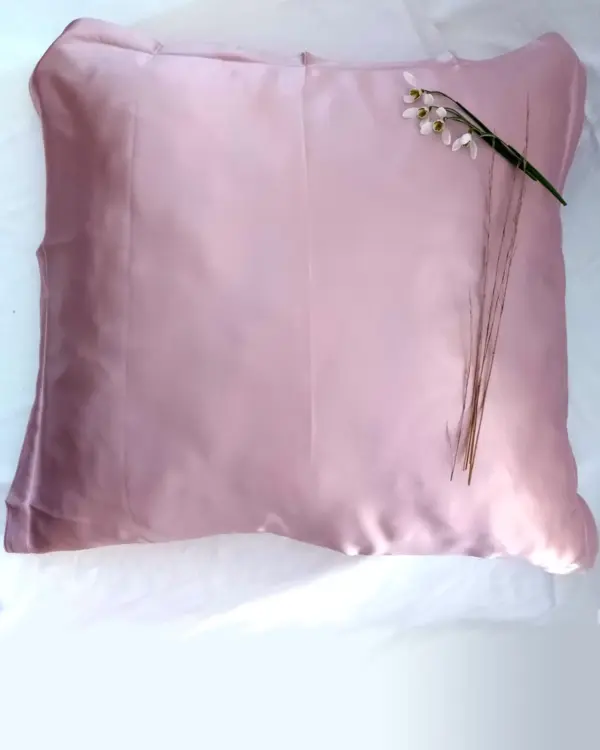 Silkepudebetræk 19momme mulberry silke, Pink