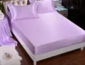 Silk bedding light purple 100% silk 19momme