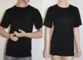 silk tshirt 160gsm, unisex black
