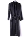 Silk Robe Black, 100% silk