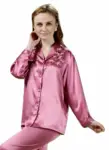 Silke pyjamas pink , 16momme 100% silke