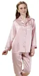 Silke pyjamas rosa 16mm 100% silke