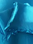 Silk pillowcase 100% silk, 19momme Peacock blue