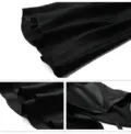 Silke Satin Underkjole, sort, 100% silke
