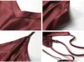 Silke Satin Underkjole, 100% silke - Vinrød