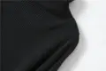Silke Cashmere Strikkjole med rullekrave onesize sort