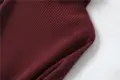 Silke Cashmere Strikkjole med rullekrave onesize vinroed