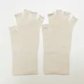 Silk fingerless gloves