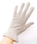 Silke Handske løs strikket 100% silke beige