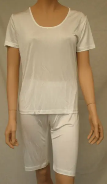 Silke undertrøje hvid