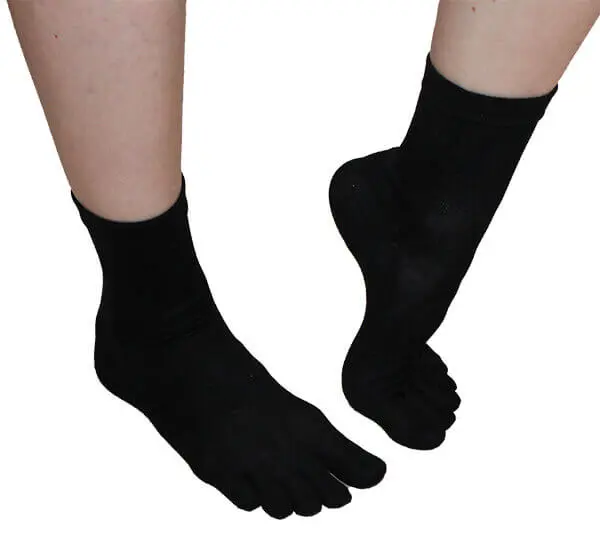 5-Zehen-Socken - schwarz