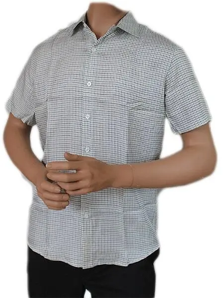 Silk short-sleeved shirt