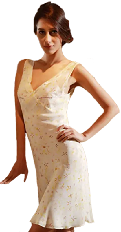 Silk Nightgown sleeveless